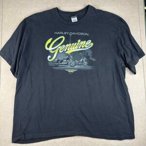 Harley-Davidson Shirt Men 3XL Black Genuine Motorcycles Hillbilly Gatlinburg USA
